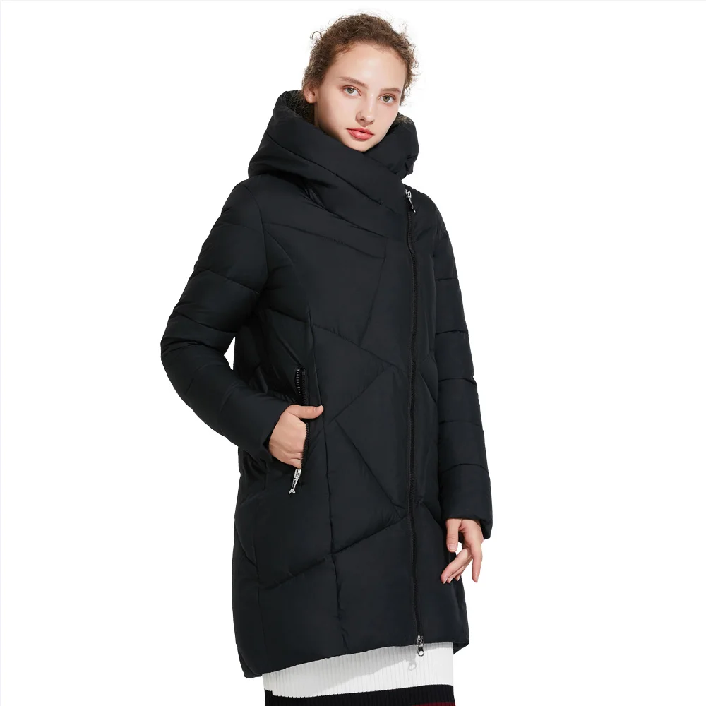 Куртка на косой молнии ICEbear 16G631D|women winter coat|winter coatquilted parka |