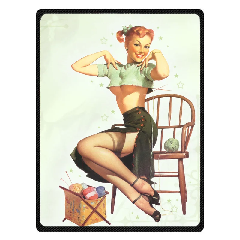 Женское теплое Флисовое одеяло Pin Up 150x125 см супермягкая фланелевая Манта для
