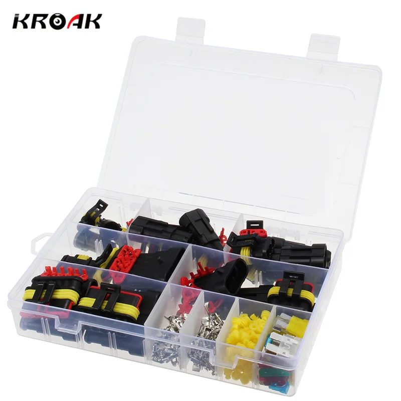Автомобильный 4 контактный водонепроницаемый разъем KROAK 1 5 мм 10 комплектов|auto