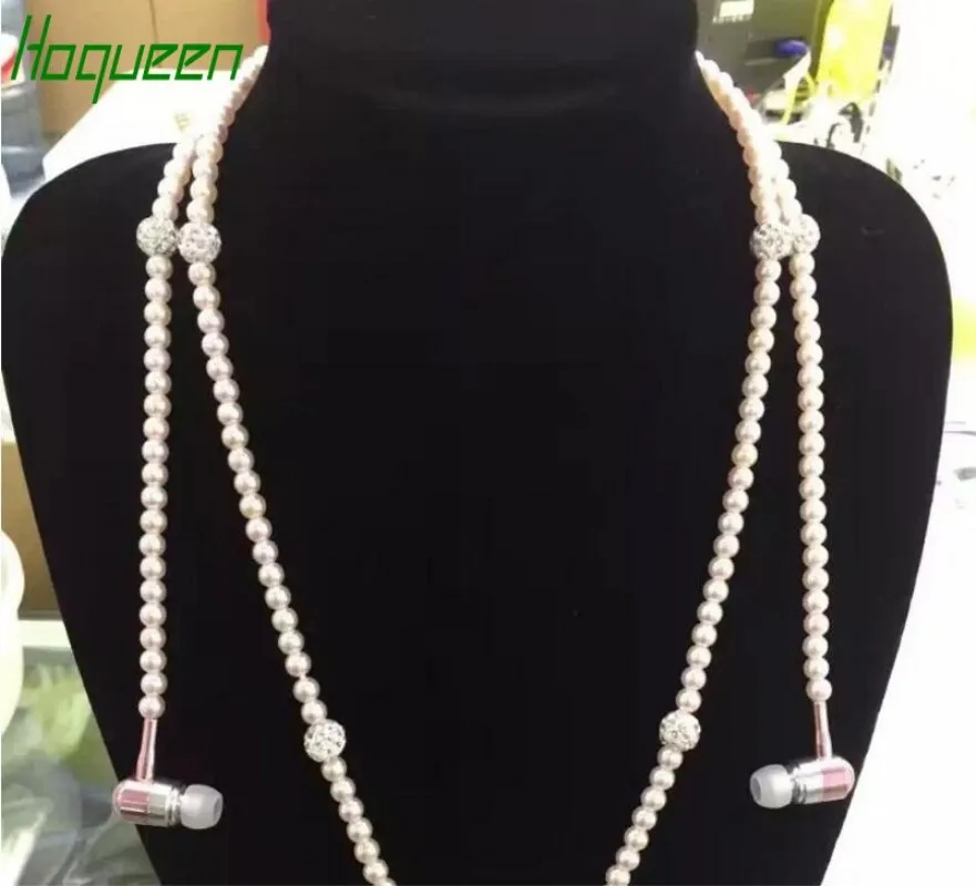 10 шт. модные ювелирные украшения Hoqueen жемчужное ожерелье наушники стерео