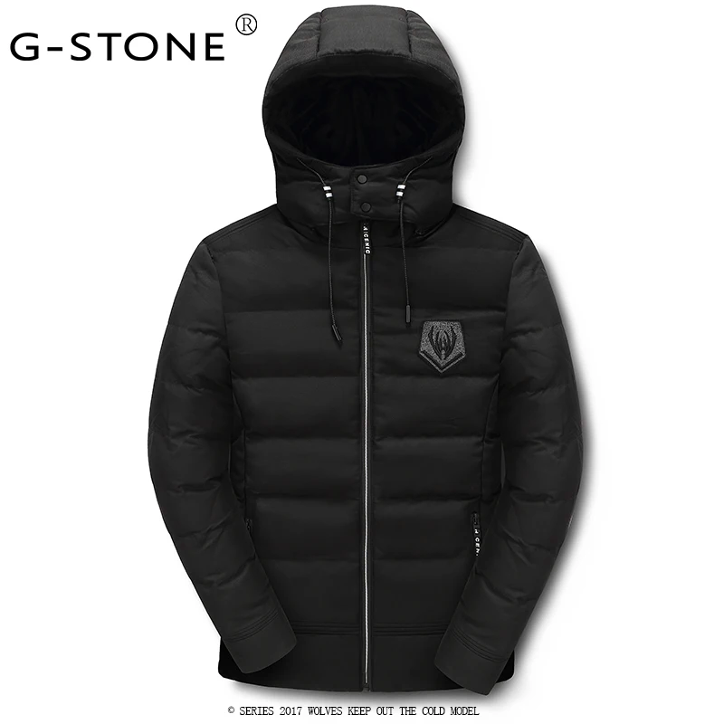 G-STONE 2017 Новых людей Полиэстер Пальто Зимняя Одежда Теплая И Модная Повседневная