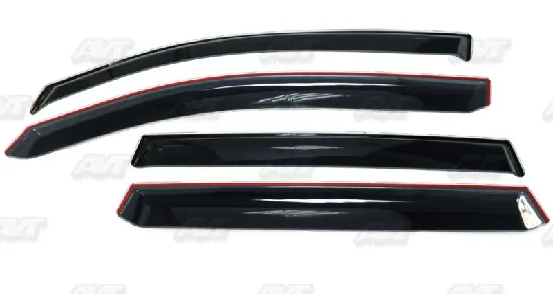 Window deflectors for Subaru Forester 2013-2018 1 set-4 pcs car styling wind decoration guard vent visor rain guards cover | Автомобили и