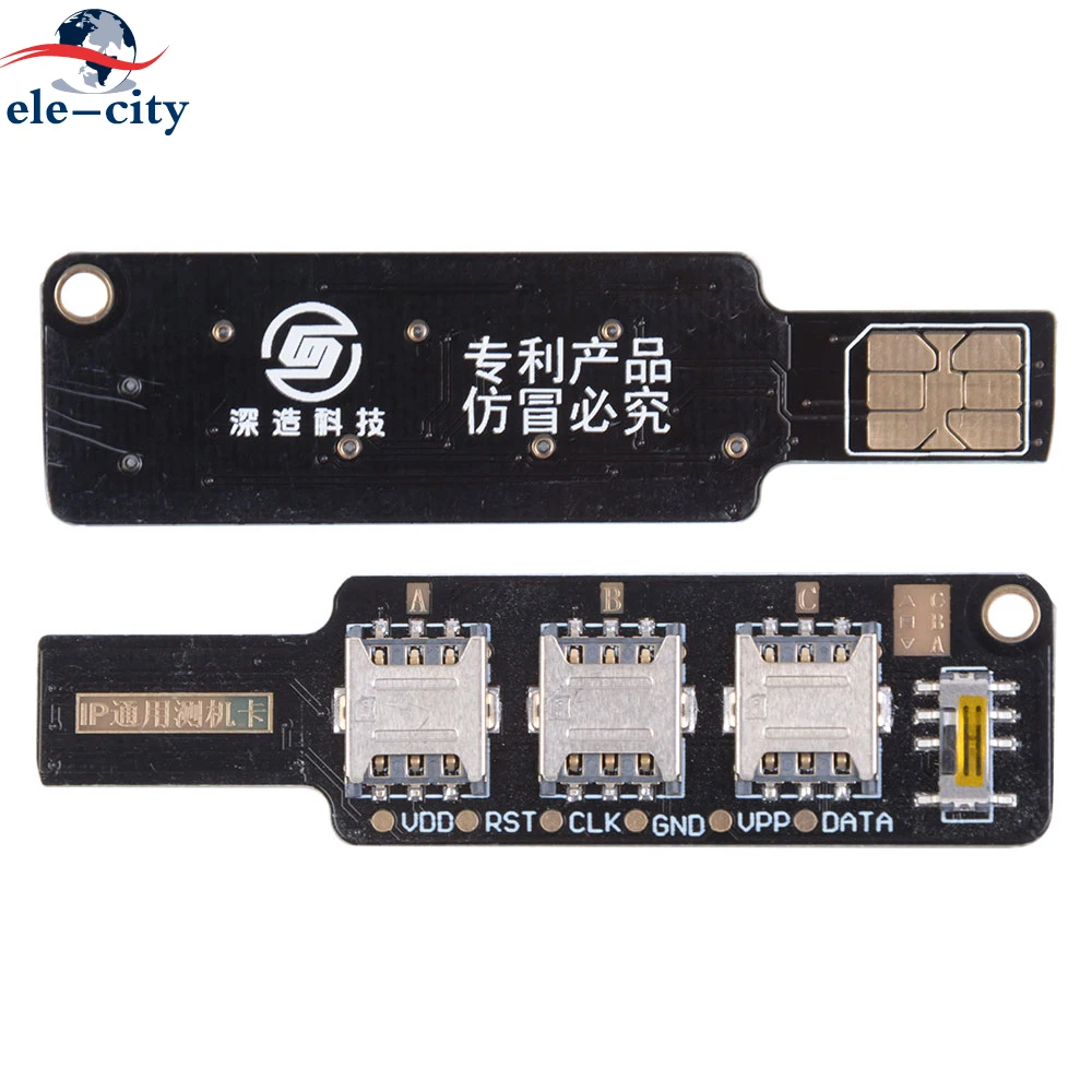 2019 Новейший 3 В 1 IP Универсальный Тестовый Разъем для iPhone/iPad Трехвходовая тестовая карта Тестирование наличия трех сетей на устройстве.