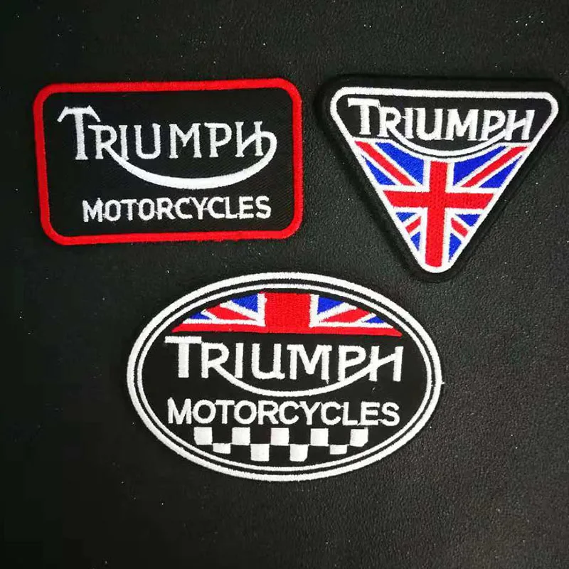 Байкерский значок TRIUMPH с вышитым железом для мотоциклов|Заплатки| |