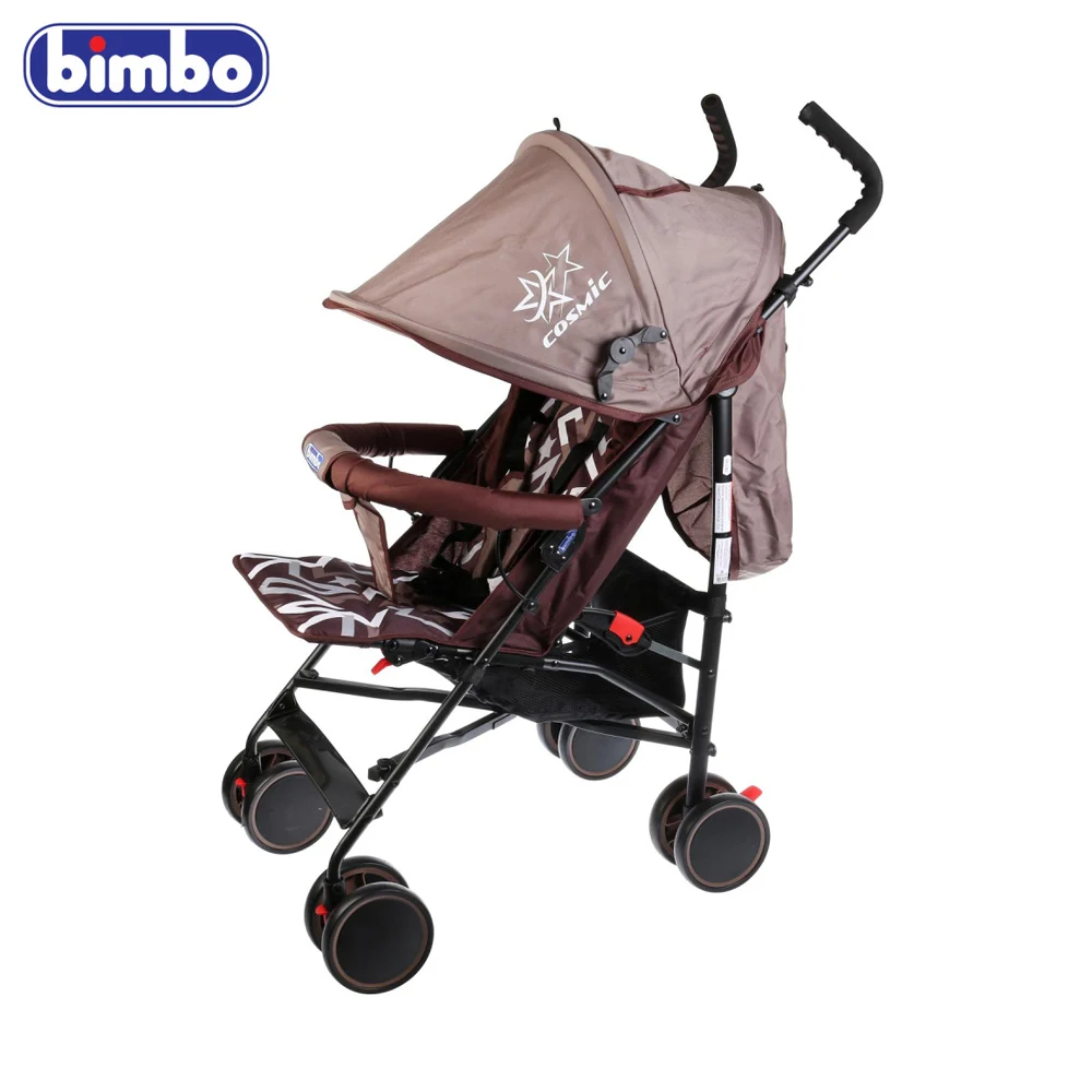 Коляска-трость BIMBO колеса 8*5 5 глубокое канапе точечный ремень цвет салатовый