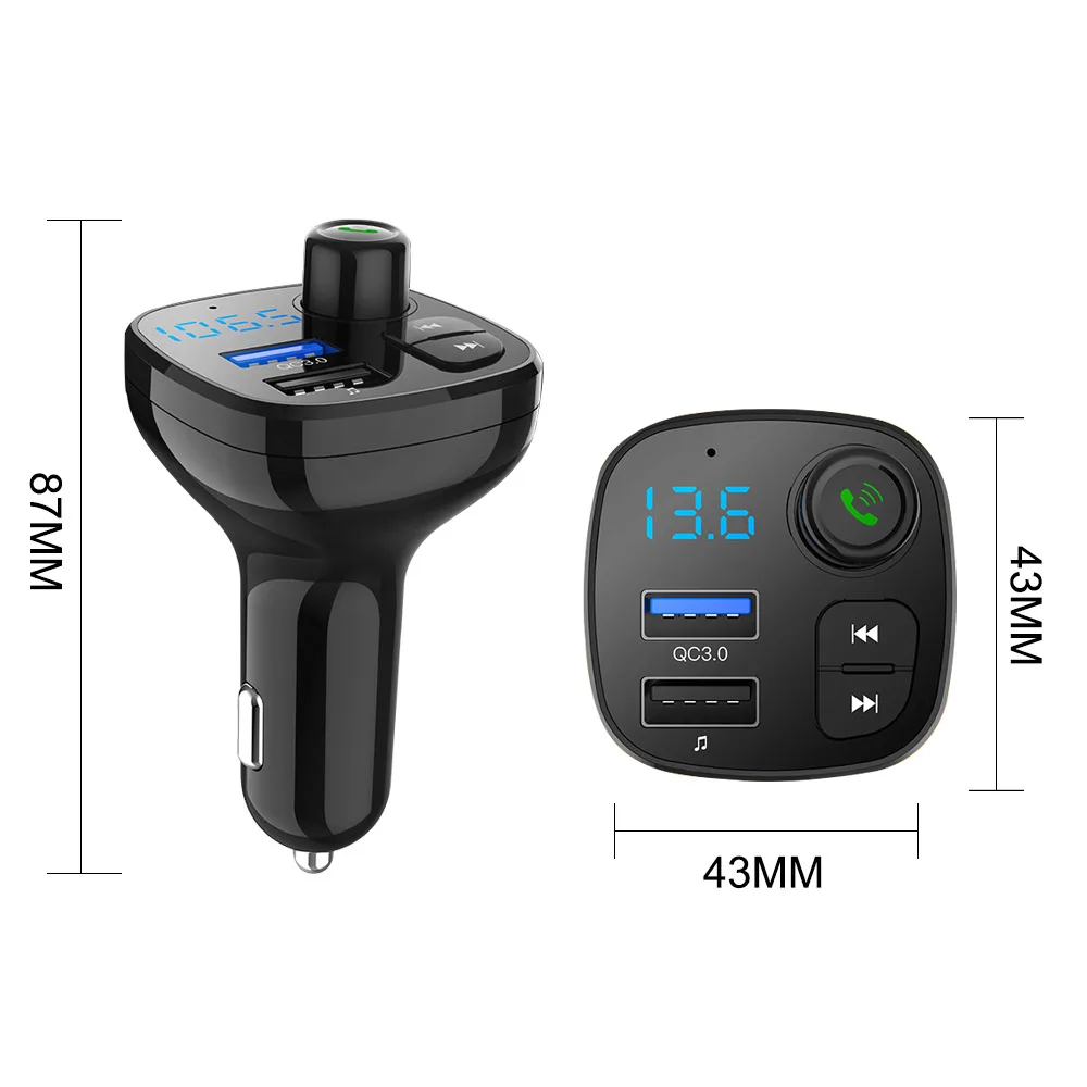 Автомобильный fm трансмиттер AOSHIKE mp3 плеер Bluetooth автомобильный комплект модулятор
