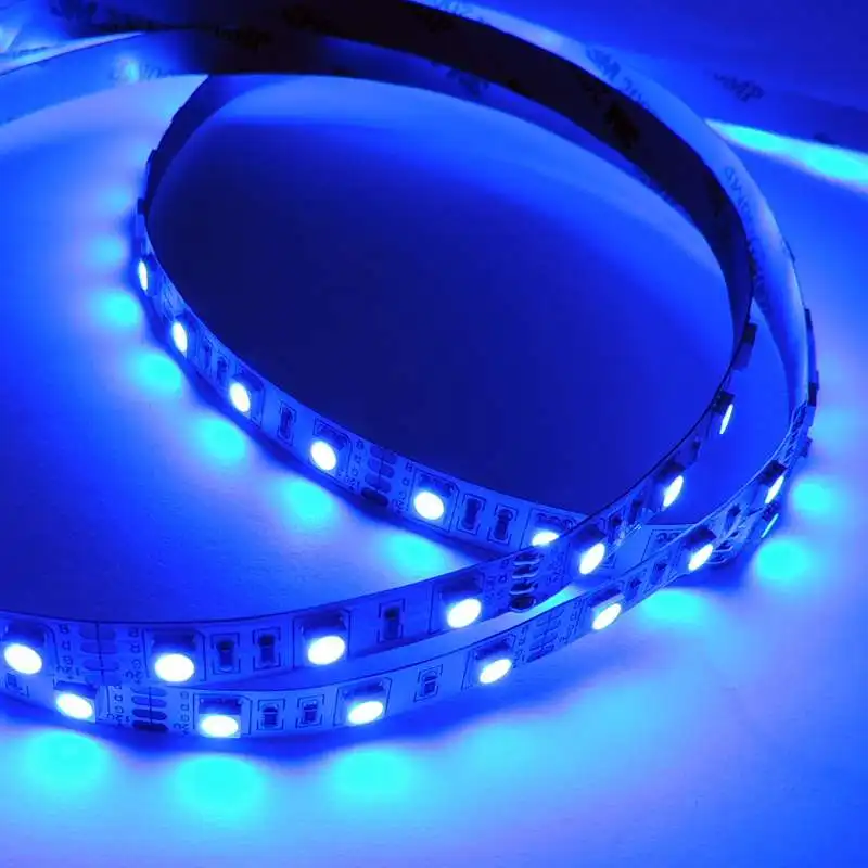 новогодние украшения 5050 RGB светодиодные полосы 5 м roll 60leds/м двойной pcb 3 фишки DC12V