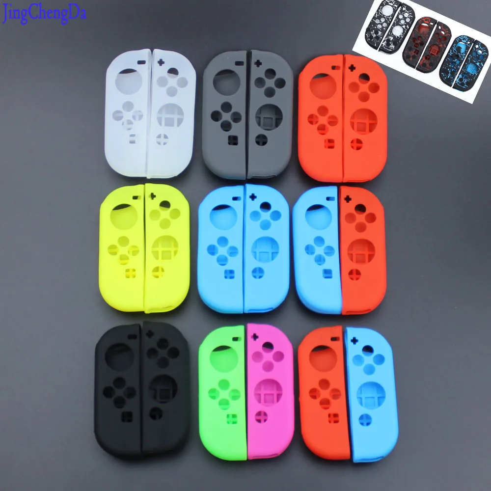 JCD красный зеленый розовый неоновый желтый мягкий чехол для Nintendo Switch JOY CON