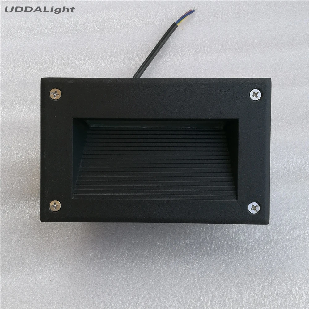 10 шт./лот утопленный наземный светильник 5 Вт 3 step light smd5730 160*100*60 мм черный/серый|ground