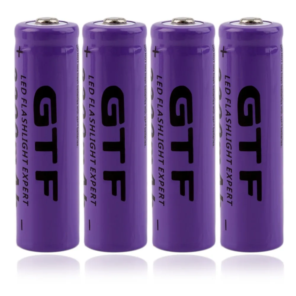 4 шт. литий ионные аккумуляторные батарейки 14500 3 7 в 2300 мАч|li-ion battery|gtf 14500rechargeable battery