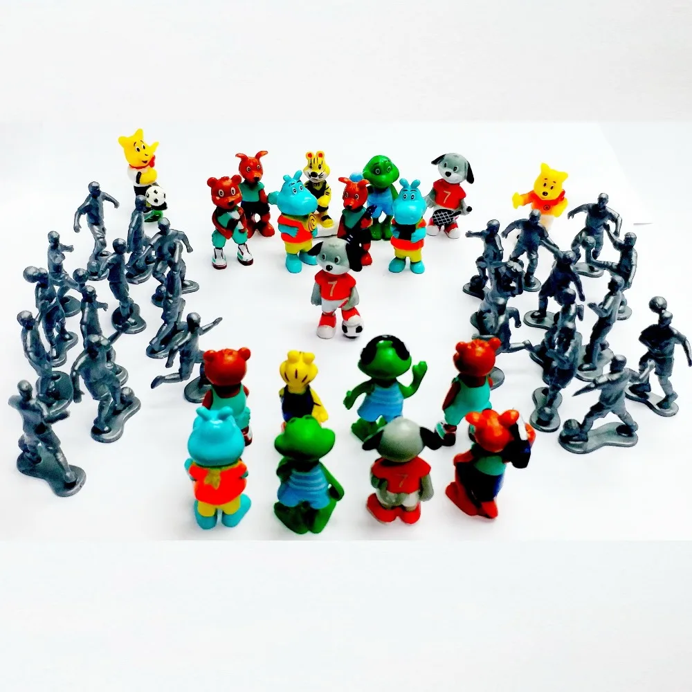 

90pcs 3-4cm football Boys Kids figure Favour Pinata Bag Filler LOOT gag Birthday Party Favors Novelty Cake Decoration carnival