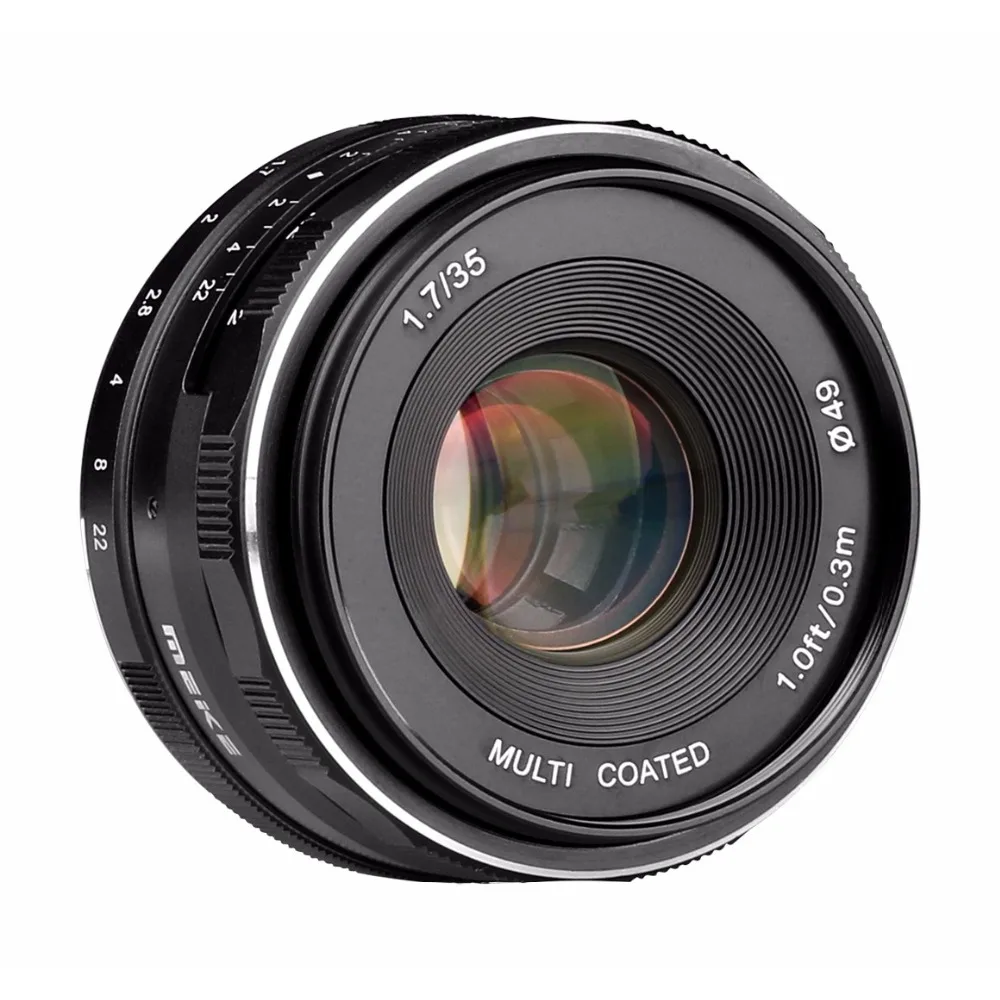 

Meike MK-35-1.7 35mm F1.7 Manual Focus Lens APS-C for Canon Nikon Sony Fuji 4/3 Mount Mirrorless Cameras