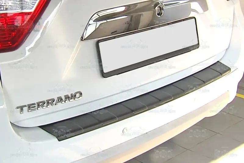 Накладка на заднюю панель бампера для Nissan Terrano 2014 2019 защитная пластина Стайлинг