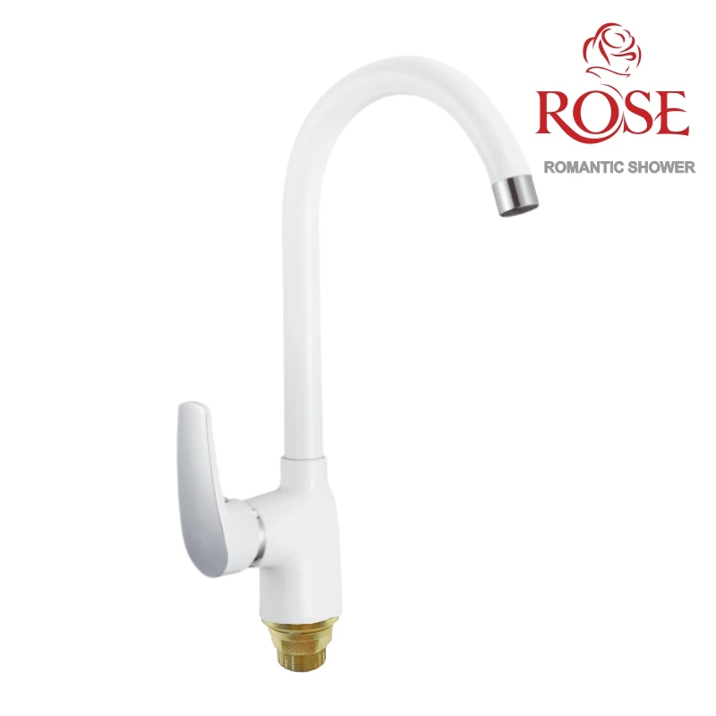 ROSE Смеситель для кухни с гайкой латунный кран в кухню смеситель водопроводный на