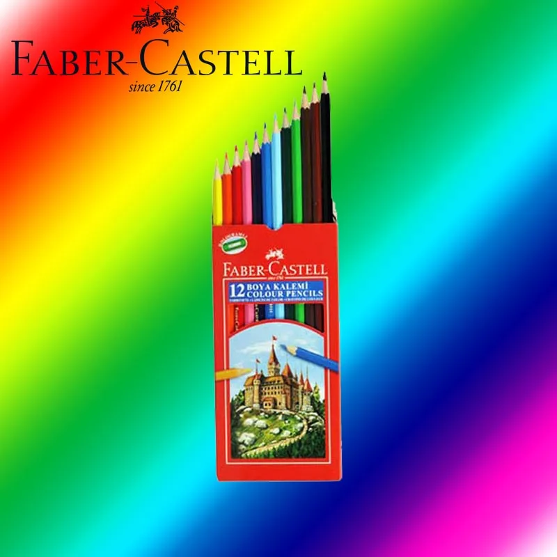 Оригинальный Faber Castell Цветной карандаш Farbstifte 12 цвета в ассортименте картонной