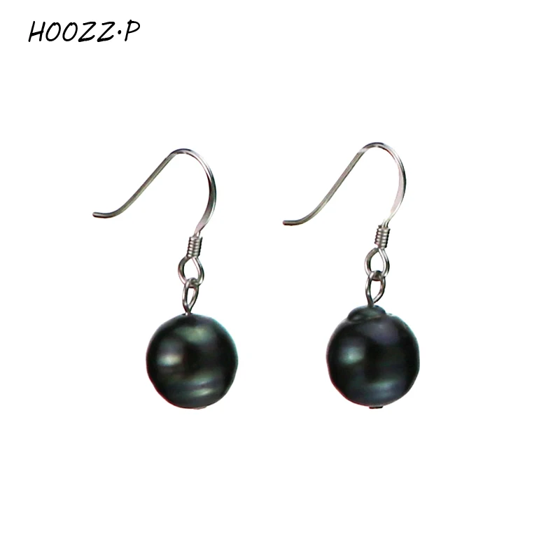 HOOZ Z.P AA + качественные серьги из таитянского морского жемчуга с культивированным