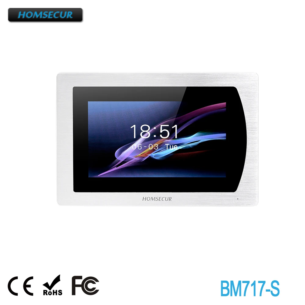 

HOMSECUR BM717-S внутренний монитор для видеодомофона HDK