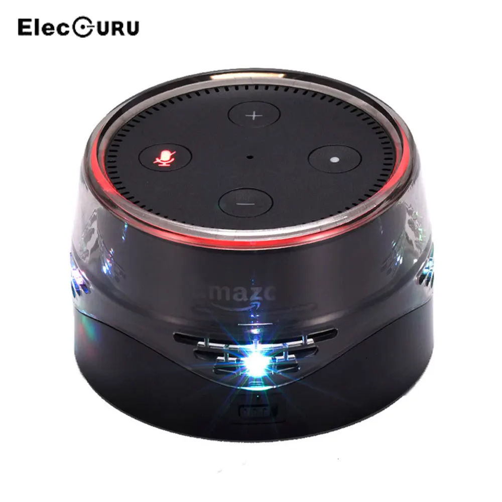 Для Echo Dot 1/2 динамик мобильная база питания зарядная док станция прозрачный