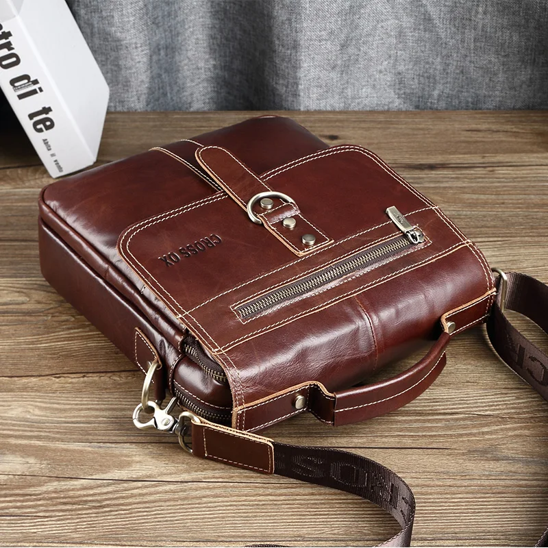 CROSS OX Кожаная сумка в классическом стиле SL394|leather shoulder bag|shoulder bagscross ox |