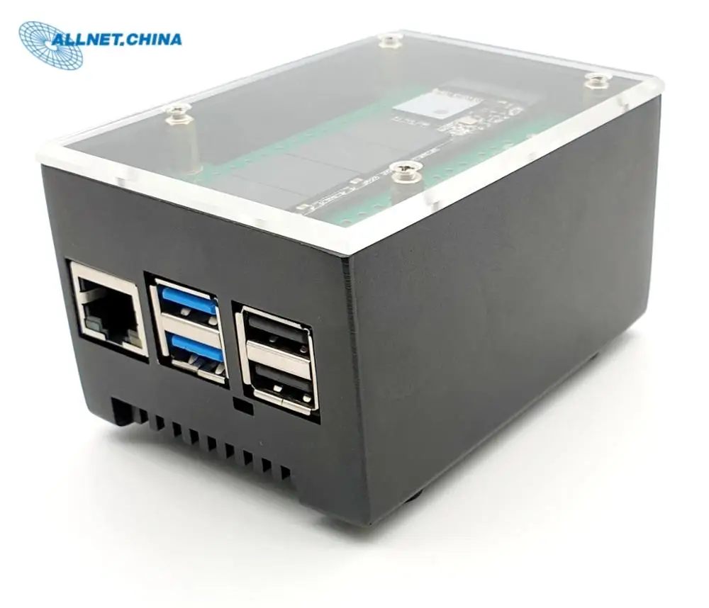 EcoPI стартер алюминиевый корпус для RK3399 макетная плата ROCK PI 4