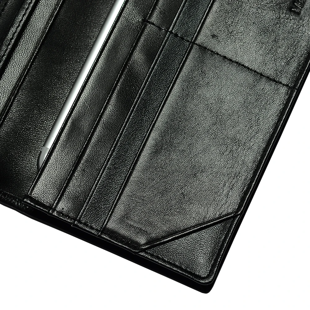 Modoker мужские кошельки натуральная кожа кошелек длинный клатч Bluetooth отслеживание