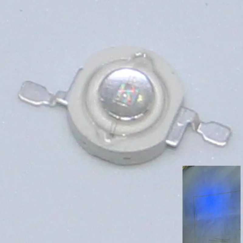 100 шт. высокомощный УФ светодиодный 3 Вт 420NM 425NM светодиодный светильник ing светильник UV светодиодный светильник 3 Вт фиолетовый