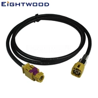 eightwood custom fakra hsd new vehicle high speed transmission fakra hsd code k curry lvds 120cm shielded dacar 535 4 core cable
