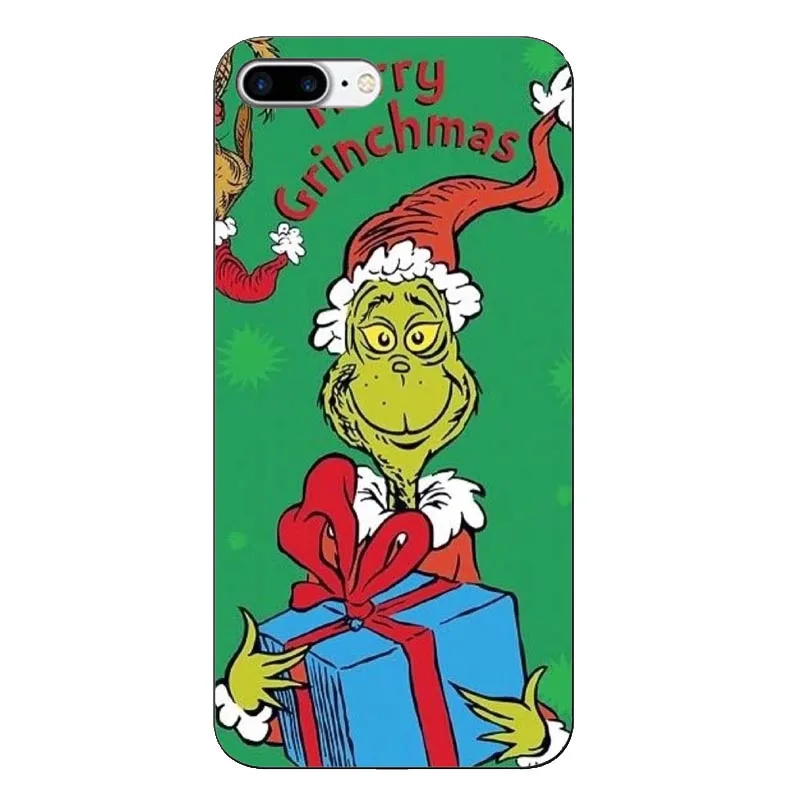 Как зеленый Monster Grinch палантин Рождественский мягкий чехол для телефона iPhone X XS MAX 6