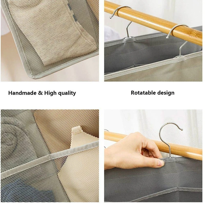 Двусторонние подвесные органайзеры для одежды с карманами 15/30 сумки хранения