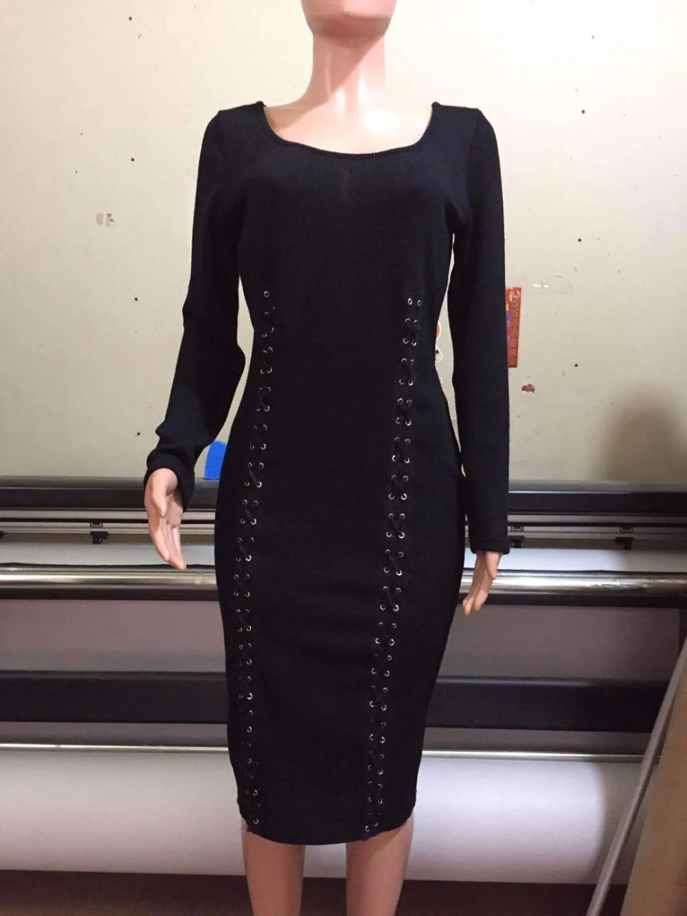 Ruby's Closet женское Бандажное платье трикотажное хлопковое сексуальное однотонное