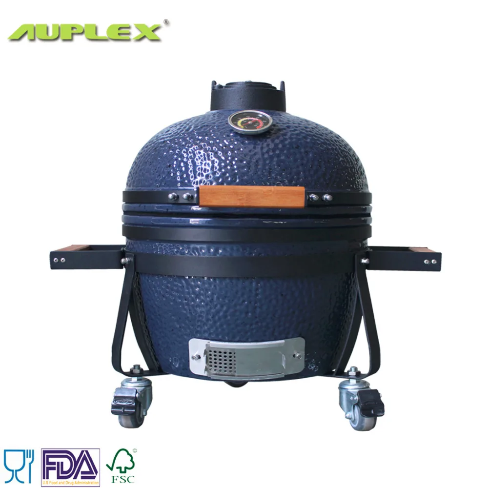 Auplex 1" керамический Kamado мини барбекю гриль высокая температура сопротивляться в форме яйца древесный уголь плита стабильного качества NO.AU-14