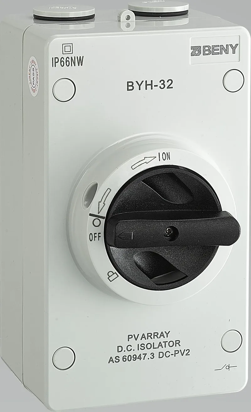 SAA CE сертифицированный Солнечный PV DC изолятор 1000V 32A 4P IP66 лучшее качество 0 скорость сбоя