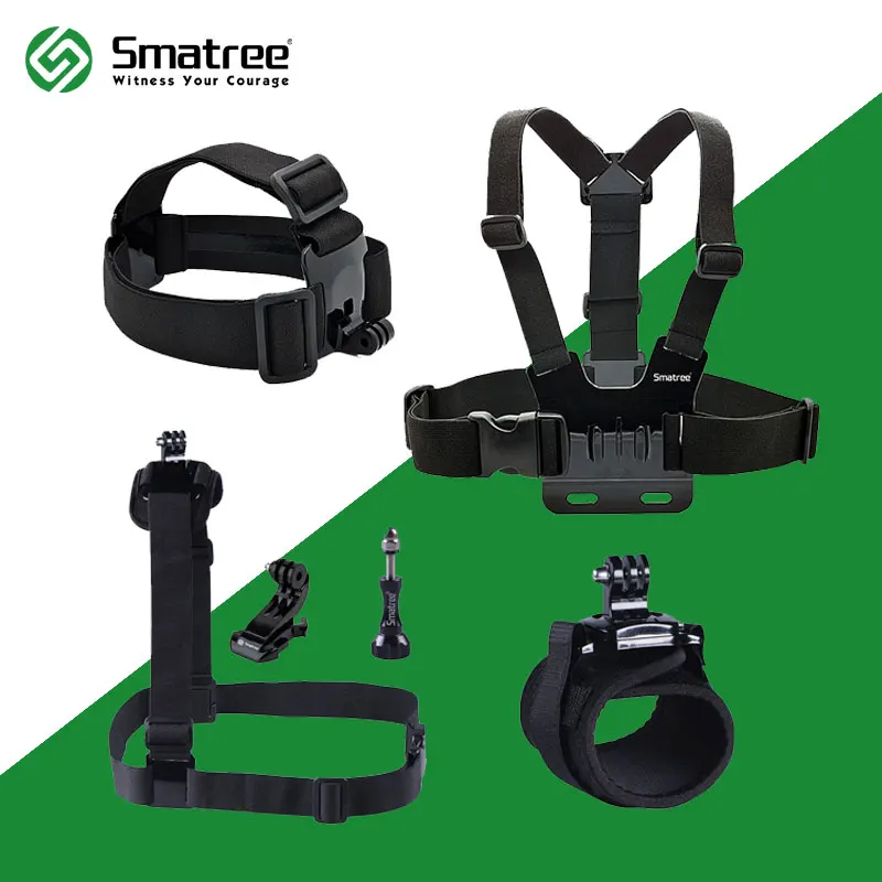 Smatree 6 в 1 Интимные аксессуары комплект с Wirst/нагрудный крепление для GoPro Hero 5 4 3 +