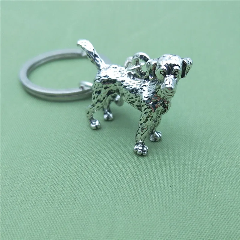 Новый Винтажный брелок для ключей с 3D лабрадором и ретривером модный домашних