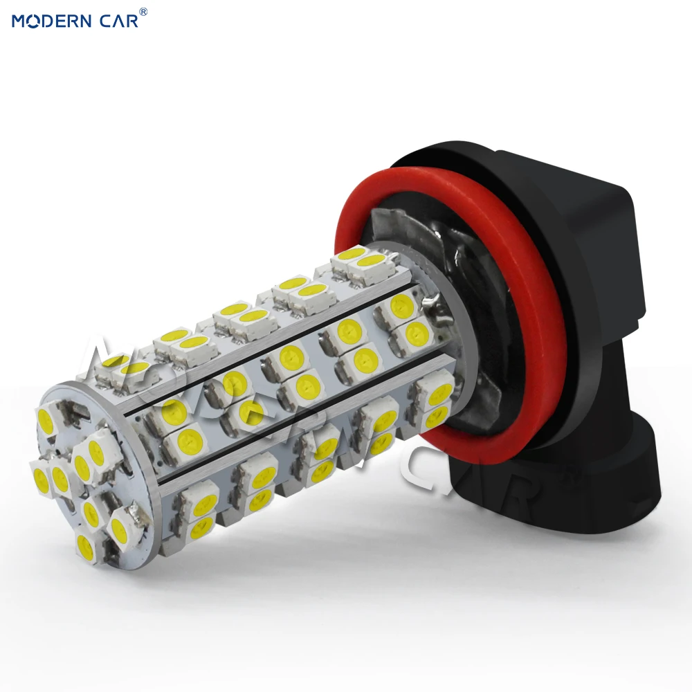 MODERN CAR 2x 2000Lm H11 Led Car Light Bulbs h8 h9 1210 68SMD Fog Lamp Bulb 6000K White DRL Side Signal Lights Headlamp | Автомобили и