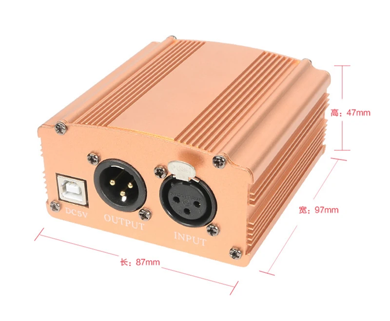 Новый микрофон питания USB порт DC5V источник 48 В фантомная мощность для сети