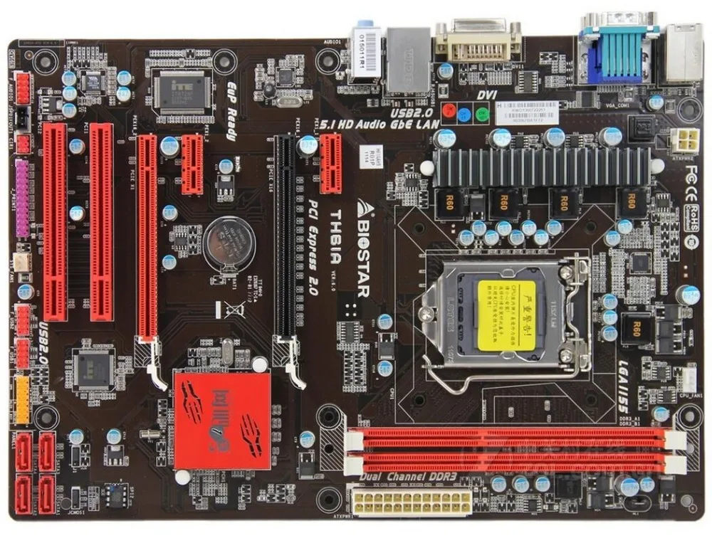 Для Biostar TH61A LGA1155 DDR3 (заменяет P8H61M LX LE LX3 PLUS для GA H61M DS2 1/1/2/2/2/1/2/2/2)|Материнские платы| |