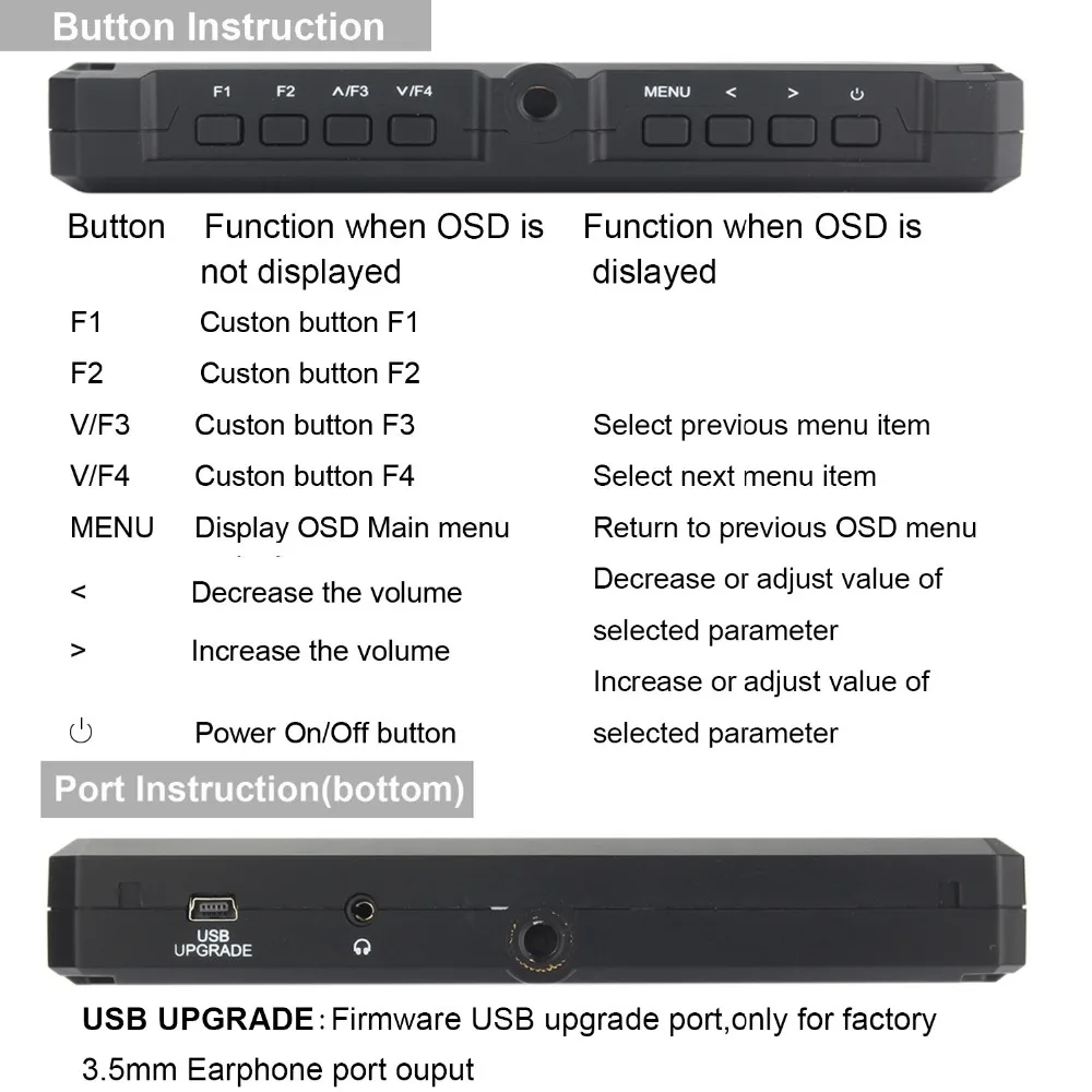 Монитор Feelworld F6 5 7 дюйма IPS 4K HDMI|Аксессуары для фотостудии| |