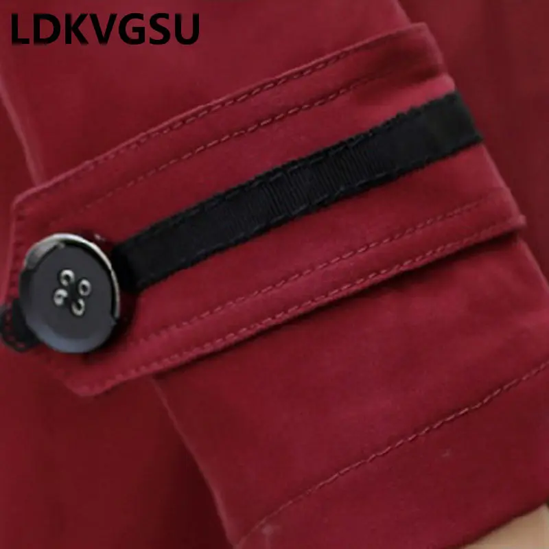 

2018 New Spring Autumn Women Lapel Slim Windbreaker Long Sleeve Solid Color Waist Double Breasted Long Trench Coat Female Is754