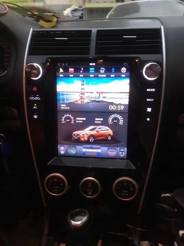 &quotYOKOTRON&quot &quot10 1&quot Telsa стиль сенсорный Android автомобильный Радио плеер для Mazda 6 2003