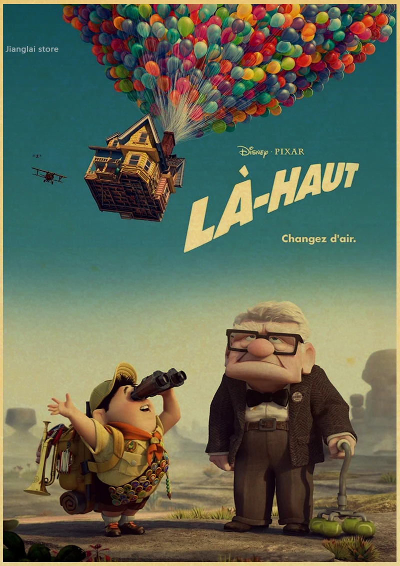 Up Peter Hans Docter Pixar домашний декор крафт-бумага фильм Ретро плакат рисунок ядро наклейки на стену