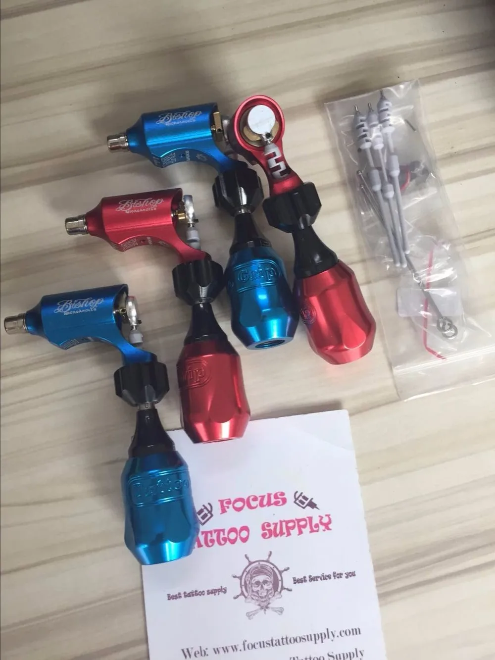 New Tattoo Machine Rotary Shader and Lining Gun Bishop Professional Style +tattoo grip Adjust the length of needle | Красота и