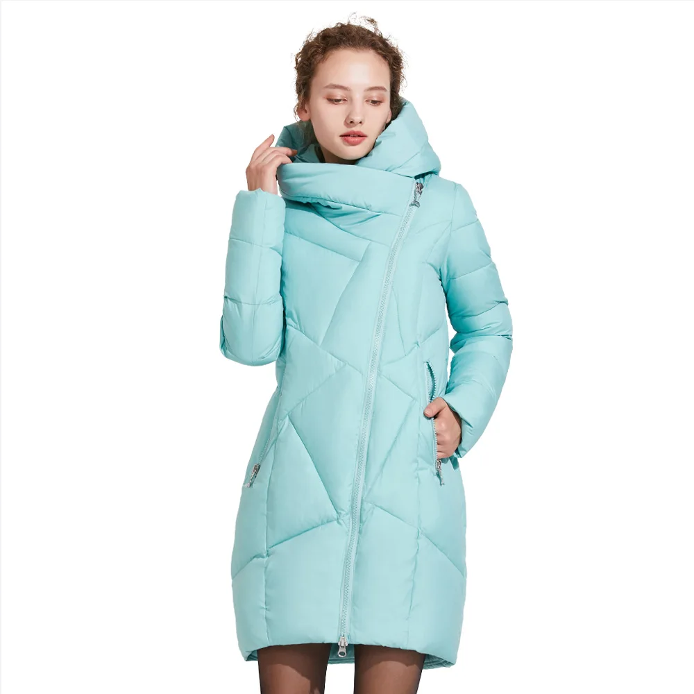 Куртка на косой молнии ICEbear 16G631D|women winter coat|winter coatquilted parka |