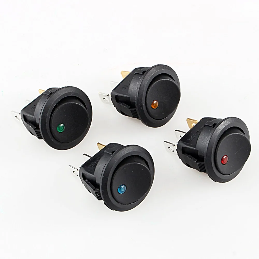 4 шт./лот 12В SPST переключатель LED практичный точечный свет Автомобильная Лодка