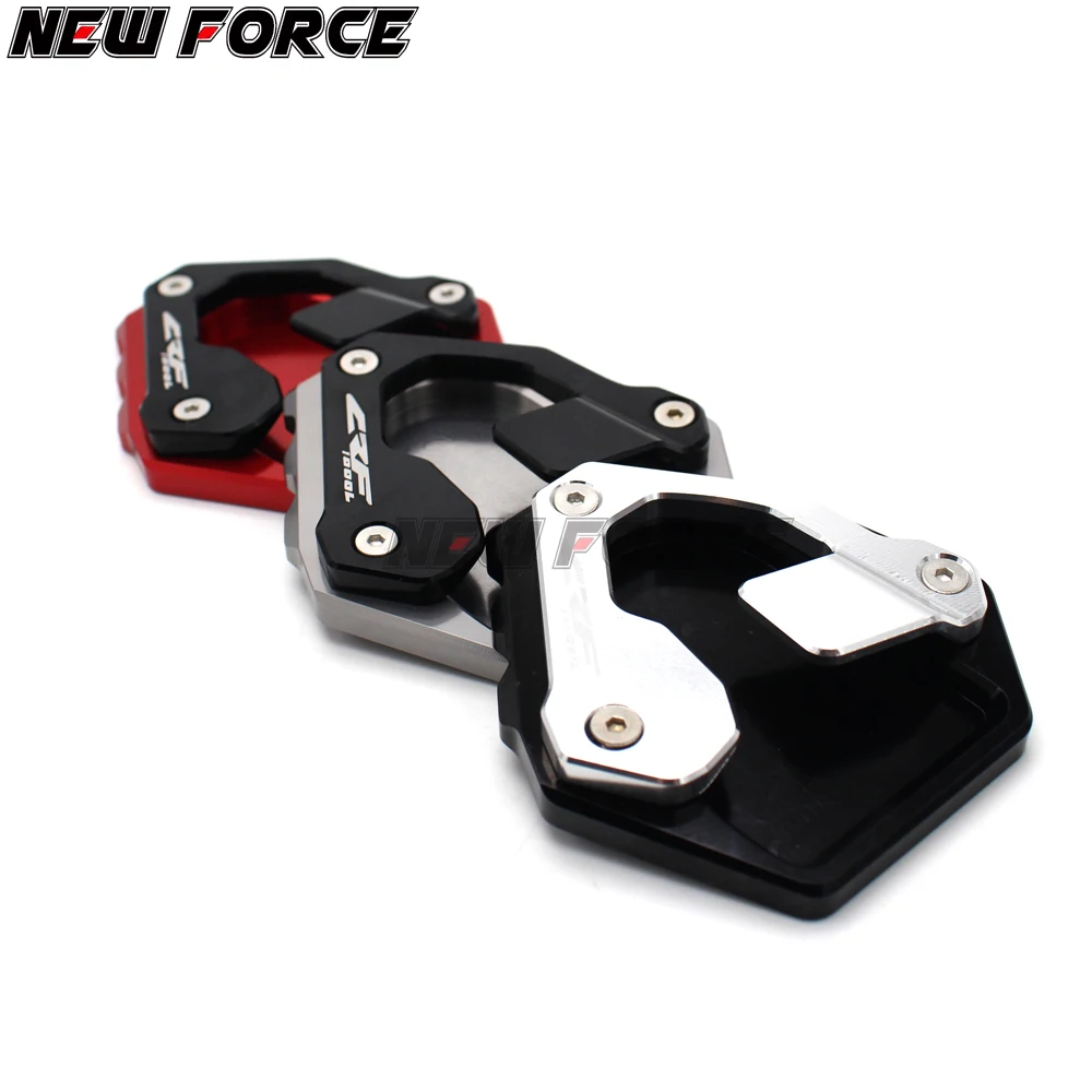 

For Honda CRF1000L CRF 1000L Africa Twin CNC Billet Aluminum Kickstand Foot Plate Side Stand Extension Pad Enlarge Extension