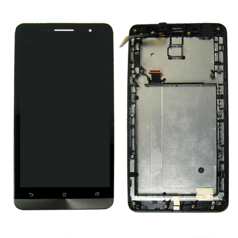 Полный ЖК-дисплей с сенсорным экраном + рамка для Asus ZenFone 6 A600CG A600KL (черный) |