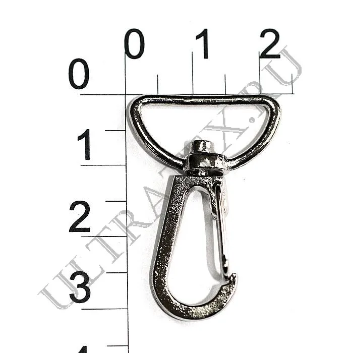 Nickel 19mm 100 pcs, different sizes, Metal Handbag Bag Clasps Lobster Swivel Trigger Clips Snap Hooks Buckles Carabiner Gold Silver Bronze - Цвет: Nickel 19mm