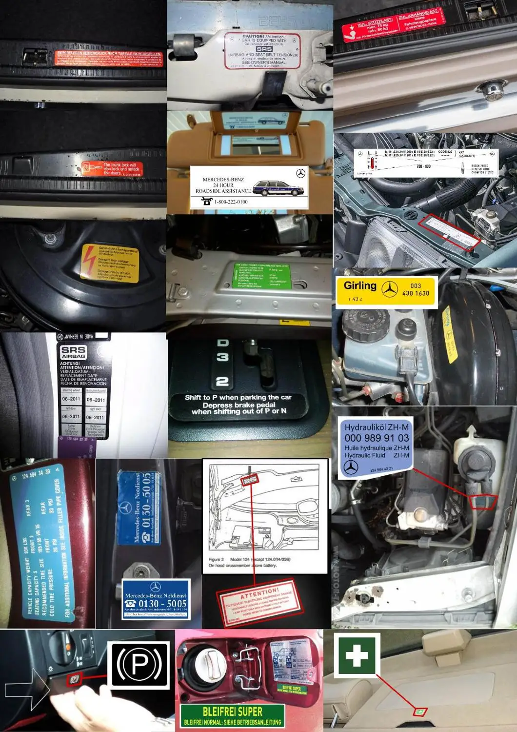Spark EMS Mercedes w124 e200 e280 e300 e500 300d 250d 200d 300e Наклейка Набор наклеек набор этикетка с принтом «Звезда», эмблема Оригинальная размер полный