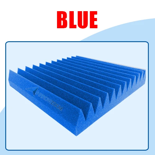 Blue Arrowzoom 24 штуки 11," x 11,8" 12T мульти-клиновая плитка студия Звукопоглощающая Панель акустическая обработка пены AZ1167 - Цвет: Blue