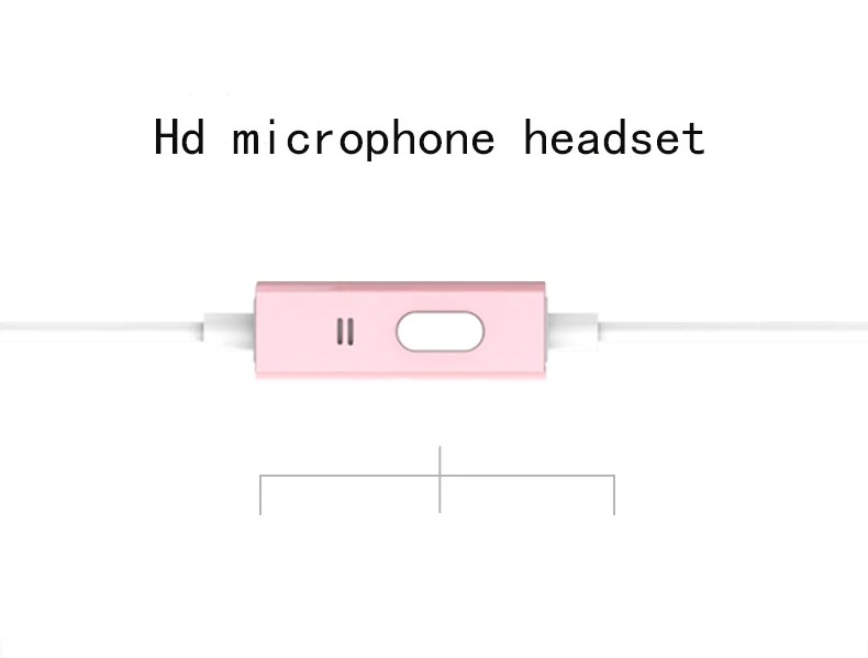 Earphone earphone with microphone Andriod mobile phone gasket small earplug (rose gold) | Электроника
